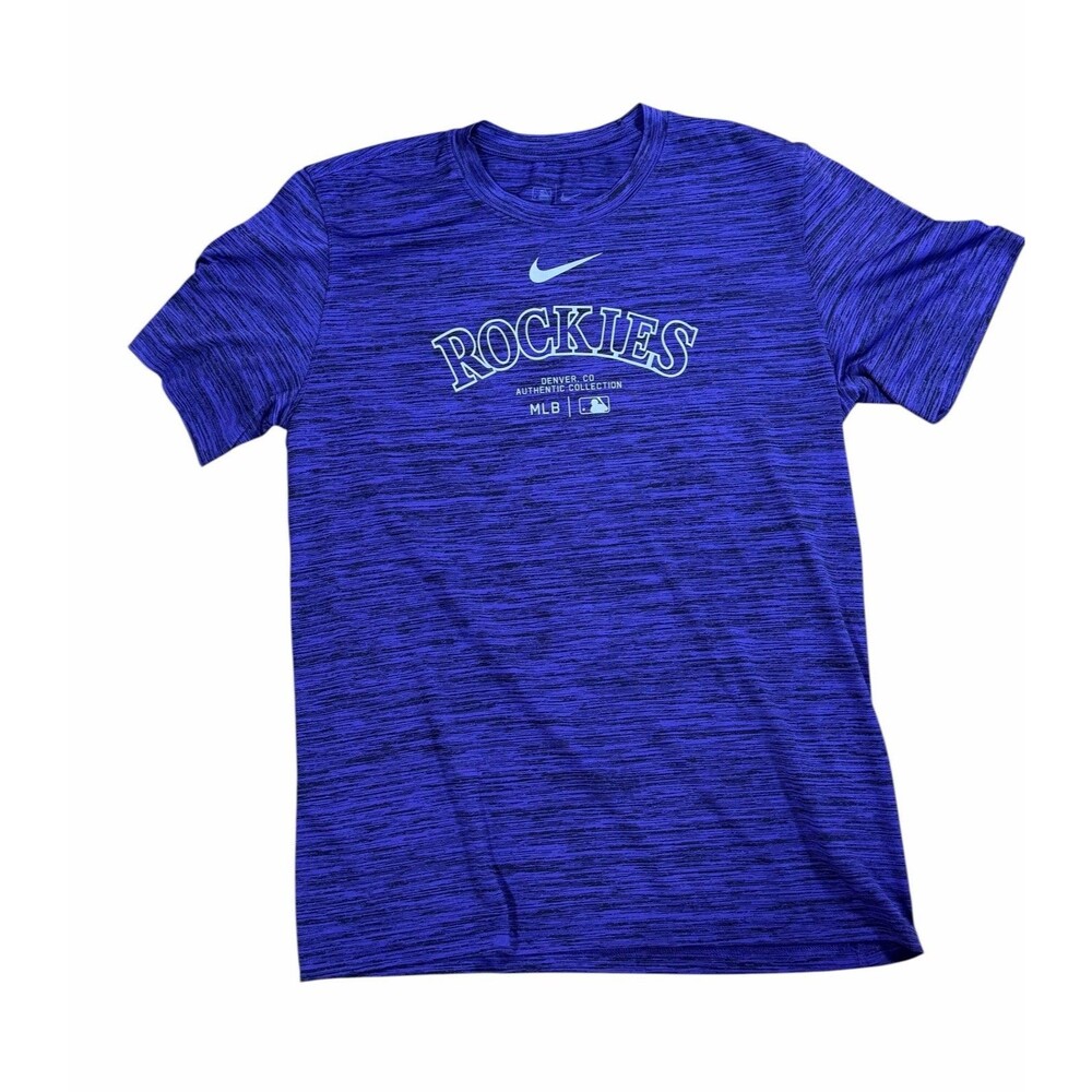 Nike Colorado Rockies MLB Purple Short Sleeve Dri-Fit T-Shirt, Men’s Size Medium
